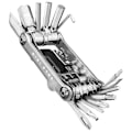 Pikkukuva 1 / 2: Topeak Mini Pt30 Multi Tool Hopeinen