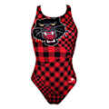 Miniatyrbillede 1 af 2: Turbo Badedragt Red Tiger Rød,Sort 2XL Kvinde