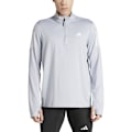 Miniatyrbillede 1 af 6: Adidas Halv Lynlå Sweatshirt Own The Run Base Grå XL / Regular Mand