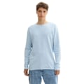Miniatyrbillede 1 af 6: Tom Tailor Structured Roll Edge Knit Trøje Blå XL Mand