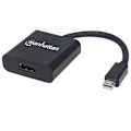Miniatyrbillede 1 af 6: Manhattan 900197610 Displayport Til Hdmi-adapter Sort