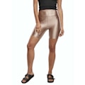 Miniatyrbillede 6 af 7: Urban Classics Metallic Cycle Korte Leggings 2 Enheder Sort 5XL Kvinde