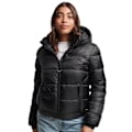 Miniatyrbillede 1 af 7: Superdry Puffer Jakke Sports Sort M Kvinde