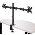 Miniatyrbillede 2 af 2: Startech Monitor Arm Dual Crossbar Steel Sort
