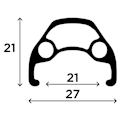 Pikkukuva 3 / 3: Rapida Mtb Etupyörä Taurus 29´´ Disk Hopeinen One Size / One Size