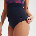 Miniatyrbillede 6 af 9: Speedo Badedragt Shaping Contoureclipse Printed Blå UK 34 Kvinde