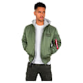 Miniatyrbillede 1 af 6: Alpha Industries Ma-1 D-tec Jakke Grøn M Mand