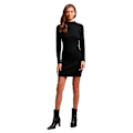 Miniatyrbillede 5 af 6: Superdry Langærmet Kort Kjole Backless Bodycon Sort S Kvinde