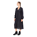 Miniatyrbillede 4 af 5: Superdry Langærmet Midikjole Lace Trim Sort L Kvinde