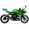 Miniatyrbillede 2 af 2: Leovince Slip On Lydpotte Lv-10 Kawasaki Ninja 400 15218b Sort