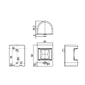 Miniatyrbillede 2 af 2: Lalizas Lys Fos Led 12 Stern Side Hvid