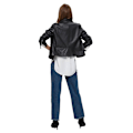 Miniatyrbillede 2 af 7: Selected Katie Leather Jakke Sort 34 Kvinde