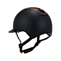 Miniatyrbillede 2 af 6: Equestro Hjelm Modello Eclipse Stone Mat Wide Visor (3 Padding)  53-55 cm