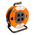 Miniatyrbillede 1 af 7: Tm Electron Kabelrulle Tmuad250 4 Outlets 50 M Gylden