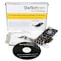 Miniatyrbillede 5 af 5: Startech Pcie 4 Port Usb 3.0 Sata Molex Uasp Sort