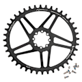 Miniatyrbillede 1 af 2: Wolf Tooth Oval Kædering Med Direkte Montering Sram Axs 8b Sort 42t
