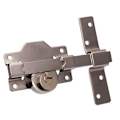 Miniatyrbillede 1 af 2: Edm Bolt 83x173 Mm With 5 Keys Søvfarvet