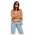 Miniatyrbillede 1 af 8: Jack & Jones Læderjakke Holly Biker Beige L Kvinde