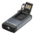 Miniatyrbillede 1 af 4: Led Lenser K 46r Memory 4gb Memory 4gb Genopladelig Lommelygte Nøglering Grå 400 Lumens