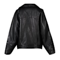 Miniatyrbillede 3 af 3: Superdry Jakke Edit Hybrid Leather Sort L Kvinde