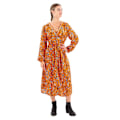 Pikkukuva 1 / 5: Superdry Lyhythihainen Midi-mekko Printed V Tea Oranssi L Nainen