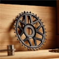 Miniatyrbillede 2 af 3: E-thirteen Helix Race E-spec Bosch Gen4 Kædehjul Søvfarvet 32t