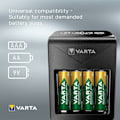 Miniatyrbillede 10 af 10: Varta Lcd Pug Oplader+ Med 4x2100mah Aa Sort