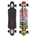 Pikkukuva 1 / 3: Street Surfing Longboard Freeride Dropthrough 39´ Curve 4131 39´´ Hopeinen