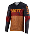 Miniatyrbillede 3 af 4: Leatt Gravity 4.0 Langærmet Enduro-trøje Orange,Sort S Mand