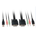 Miniatyrbillede 3 af 3: Level One Automatisk Skrivebordsskift Kvm-0260 Dvi / Usb Sort