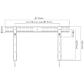 Miniatyrbillede 2 af 3: Reflecta Slim 70-8040 Tv-bord Sort Max 40 kg