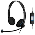 Miniatyrbillede 2 af 4: Sennheiser Hovedtelefoner Sc60 Usb Binaural Sort