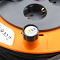 Miniatyrbillede 5 af 7: Tm Electron Kabelrulle Tmuad250 4 Outlets 50 M Gylden