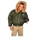 Miniatyrbillede 3 af 6: Alpha Industries 45p Custom Jakke Grøn L Mand