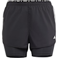 Pikkukuva 3 / 6: Adidas Own The Run Excite 3 Stripes 2 In 1 -shortsit  3X Nainen