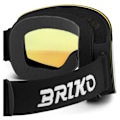 Pikkukuva 4 / 4: Briko Aurora Laskettelulasit Musta Yellow Mirror/CAT2