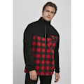 Miniatyrbillede 1 af 8: Urban Classics Patterned Polar Fleece Track Jakke Sort M Mand