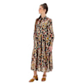 Miniatyrbillede 3 af 4: Superdry Kjole Studios Tiered Midi Brun XS Kvinde