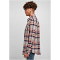 Miniatyrbillede 4 af 5: Urban Classics Lang ærmet Skjorte Heavy Curved Oversized Checked Grå S Mand
