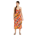 Miniatyrbillede 1 af 7: Superdry Printed Slip ærmeløs Lang Kjole Orange XS Kvinde