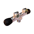 Miniatyrbillede 2 af 2: Metalsub Twin Valve Line M25 Sort,Søvfarvet