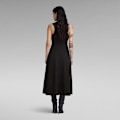 Miniatyrbillede 2 af 7: G-star Lang Kjole Uden ærmer Corset Flare Sort 2XS Kvinde