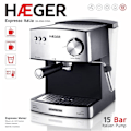Miniatyrbillede 3 af 3: Haeger Espresso Kaffemaskine D´italia Søvfarvet One Size / EU Plug