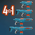 Miniatyrbillede 3 af 3: Nerf Elite 2.0 Echo Cs-10 Blå