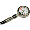 Miniatyrbillede 2 af 2: Metalsub Tech Gauge Tempered Glass With Hose Søvfarvet 64 cm