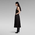 Miniatyrbillede 4 af 7: G-star Lang Kjole Uden ærmer Corset Flare Sort 2XS Kvinde