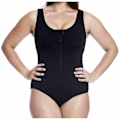 Miniatyrbillede 3 af 3: Funkita Badedragt Zip Front Sort AUS 12 Kvinde