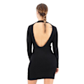 Miniatyrbillede 2 af 5: Superdry Langærmet Kort Kjole Backless Bodycon Sort XL Kvinde