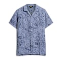 Miniatyrbillede 3 af 7: Superdry Open Collar Print Kortærmet Skjorte Blå XL Mand