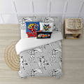 Miniatyrbillede 1 af 7: Play Fabrics Superman Dynebetræk Med Knapper Til Seng 135/ 140x240 Cm